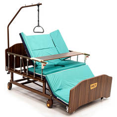 Механическая медицинская кровать с переворотом и туалетом ширина 120 см MET REMEKS XL