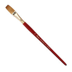 Кисть синтетика №16 плоская удлиненная Pinax "Oro Rosso 755" короткая ручка