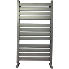 Полотенцесушитель Ника MODERN ЛМ-7 100/50 Matt Antique Silver с вентилями (комплект люкс) Nika