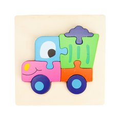 Деревянный пазл KriBly Boo Друзья Грузовик 81244