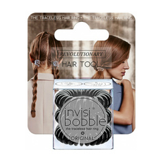 Invisibobble Резинка-браслет для волос Original True Black с подвесом уп.