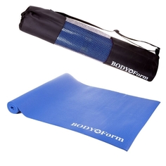 Коврик для фитнеса Body Form BF-YM01C blue 173 см, 4 мм