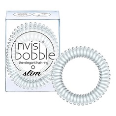 Резинка-браслет для волос invisibobble SLIM Crystal Clear (с подвесом)