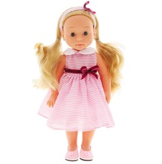 Кукла DIMIAN Bambolina Boutique 40 см, розовое полосатое платье BD1600-M37/полосатое