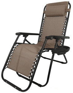 Кресло -шезлонг Фиеста арт.СК-175/B, коричневый,черный, "Garden story"