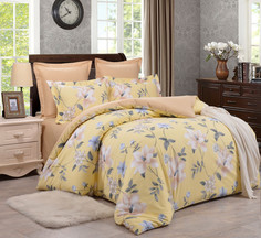 Постельное белье С-404 Евро (200х220) 4 наволочки Valtery