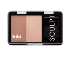 Контурные румяна Kiki Contour 702 для лица светло-коричневый и светло-персиковый