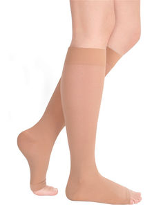 Гольфы с открытым носком Luomma ID-210 Long 2 класс карамельные р.S