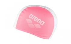 Шапочка для плавания Arena Polyester II Junior neon pink white