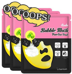 Пузырьковая маска для лица для ухода за порами Berrisom Soda Bubble Mask PoreTox Fruit 5шт
