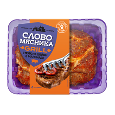 Стейк Слово Мясника из шейки, в маринаде, охлажденный, гриль, 400 г