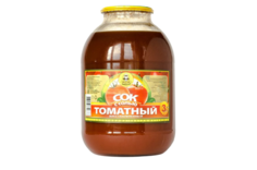Сок Капитан Припасов томатный с солью восстановленный 3 л