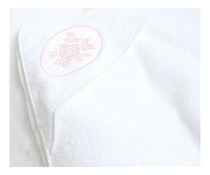 Детское полотенце Luxberry Rose Белый-Розовый 100х100 см