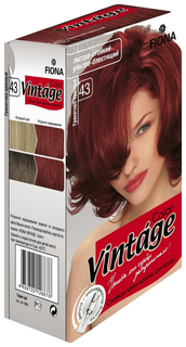 Краска для волос FIONA Vintage Color 43 Гранатово-красный 50 г