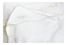 Детское полотенце Luxberry Queen Белый-Бежевый 100х100 см