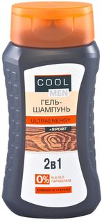 Гель-шампунь COOL MEN 2 в 1 Ultraenergy, 250 мл