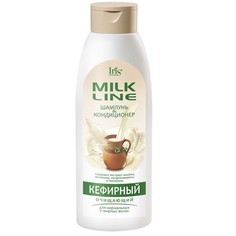 Iris Шампунь-кондиционер Кефирный очищающий для нормальных и жирных волос 500 мл