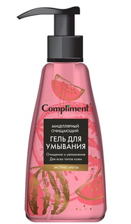 Мицеллярный очищающий гель для умывания Compliment JUICY BLOOM с экстрактом арбуза 250 мл
