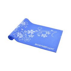 Коврик для фитнеса Body Form BF-YM02 blue 173 см, 8 мм