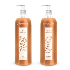Тонирующий шампунь-краситель и маска Navitas Organic Touch Curry св.-русый золотой 2х250мл Jean Paul Myne