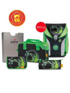 Ранец DerDieDas ErgoFlex Max "Крутой BMX" 950г, 5 предметов 8408119S