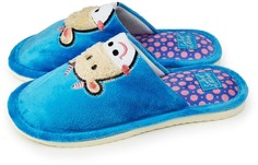 Домашние тапочки женские Smile of Milady А-82-125 голубые 36-37 RU