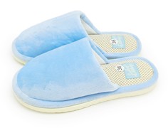 Домашние тапочки женские Smile of Milady А-82-150 голубые 38-39 RU