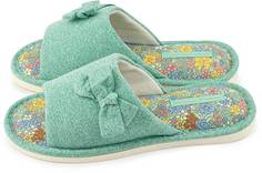 Домашние тапочки женские Smile of Milady А-82-115 бирюзовые 36-37 RU