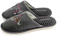 Домашние тапочки женские Smile of Milady А-82-083 серые 36 RU