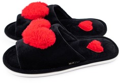 Домашние тапочки женские Smile of Milady 352-182 черные 38-39 RU