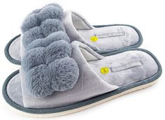 Домашние тапочки женские Smile of Milady 352-184 серебристые 38-39 RU