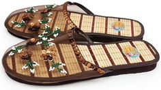 Домашние тапочки женские Smile of Milady С2950 коричневые 36 RU