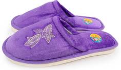 Домашние тапочки женские Smile of Milady А-140-010 фиолетовые 36-37 RU