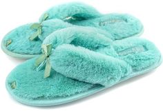 Домашние тапочки женские Smile of Milady 148-301 бирюзовые 40-41 RU