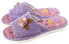 Домашние тапочки женские Smile of Milady А-82-081 фиолетовые 39 RU