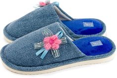 Домашние тапочки женские Smile of Milady А-82-080 синие 37 RU