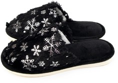 Домашние тапочки женские Smile of Milady A-82-584 черные 37 RU