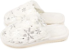 Домашние тапочки женские Smile of Milady A-82-584 белые 40 RU