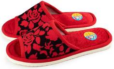 Домашние тапочки женские Smile of Milady А-70 В22-050 красные 40-41 RU