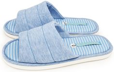 Домашние тапочки женские Smile of Milady 352-110 голубые 36-37 RU