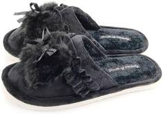 Домашние тапочки женские Smile of Milady А-78-155 черные 40-41 RU