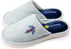 Домашние тапочки женские Smile of Milady А-82-056 голубые 40-41 RU