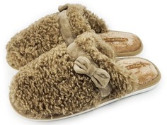 Домашние тапочки женские Smile of Milady 352-332 коричневые 36-37 RU