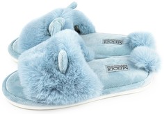 Домашние тапочки женские Smile of Milady 352-504 голубые 38-39 RU