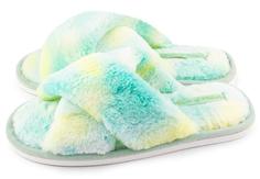 Домашние тапочки женские Smile of Milady 352-348 бирюзовые 38-39 RU