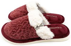 Домашние тапочки женские Smile of Milady А-82-075 бордовые 40 RU