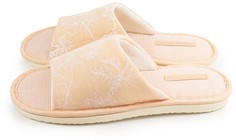 Домашние тапочки женские Smile of Milady А-82-048 бежевые 38-39 RU