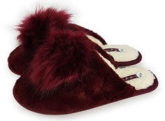 Домашние тапочки женские Smile of Milady 148-206 бордовые 36-37 RU