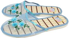 Домашние тапочки женские Smile of Milady С2950 голубые 36 RU