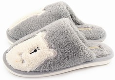 Домашние тапочки женские Smile of Milady 352-548 серые 36-37 RU